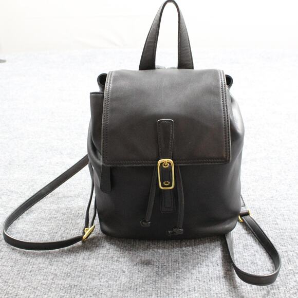 Vintage Coach Backpack Womens Legacy 9858 Leather Drawstring Flap Bag Adjustable - Picture 1 of 13